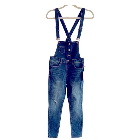 Forever 21 Women’s Bib Overalls Sz M - Picture 1 of 5